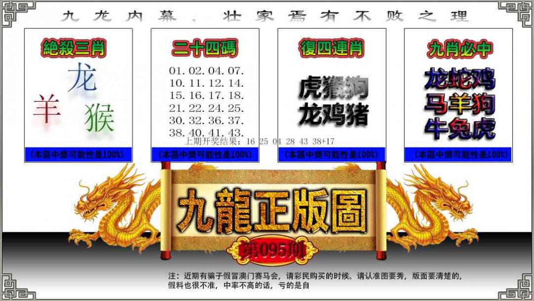 095期九龙正版图[图]