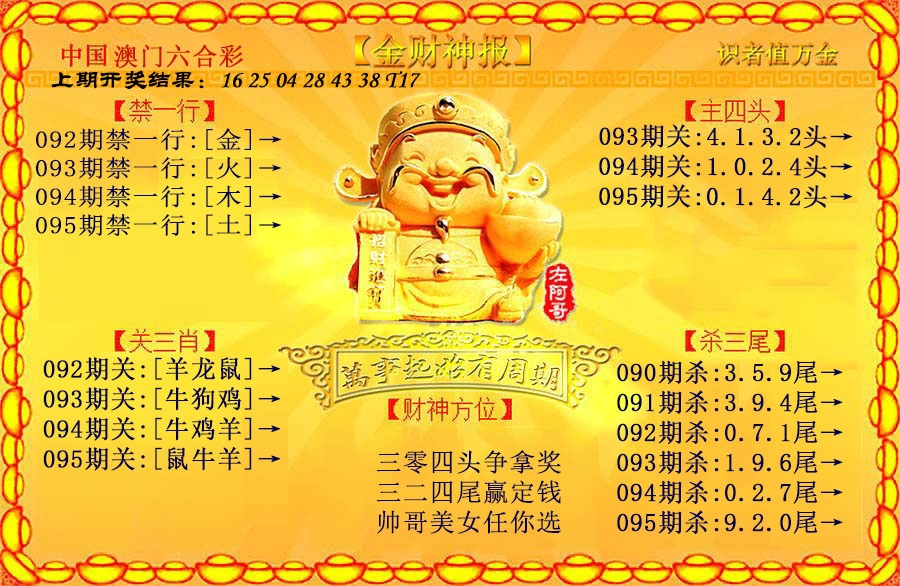 095期金财神[图]